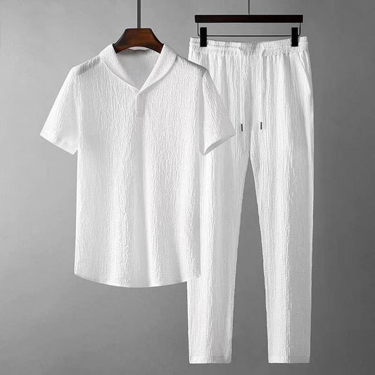 Leisure Suit Summer Loose Short Sleeve